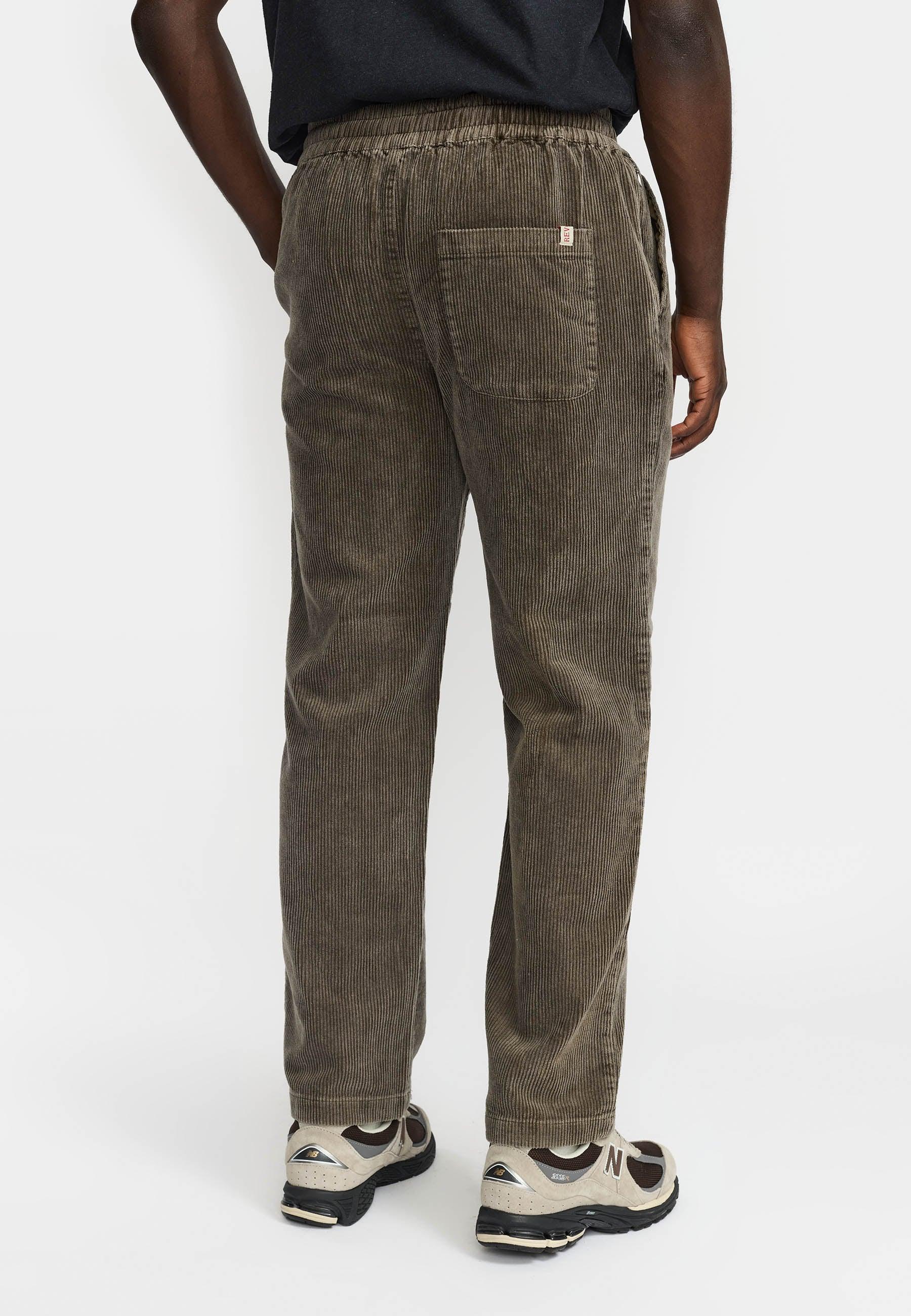 Revolution Casual Trousers Cordhose Lightarmy Hose Herren grün 